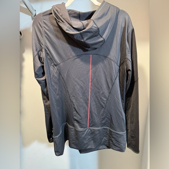 New Balance Heidi Klum Grey Hooded Top with Zipper Pockets - Women’s XL - Picture 2 of 4